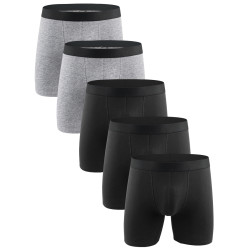 男士內褲男人純棉平角褲頭加肥加大碼男生四角品質加長款運動底褲