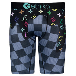 Ethika內褲男士冰絲加長平角褲衩潮流嘻哈運動短褲潮流男生四角褲