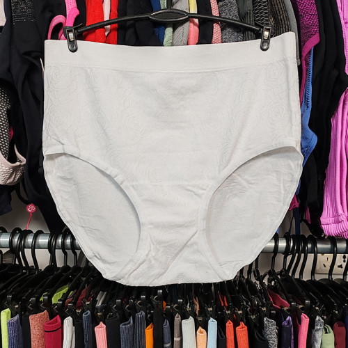 運動內褲速乾高開叉無縫排汗透氣暗花紋包臀大碼高腰三角褲衩