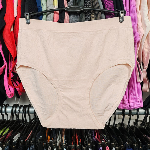 運動內褲速乾高開叉無縫排汗透氣暗花紋包臀大碼高腰三角褲衩