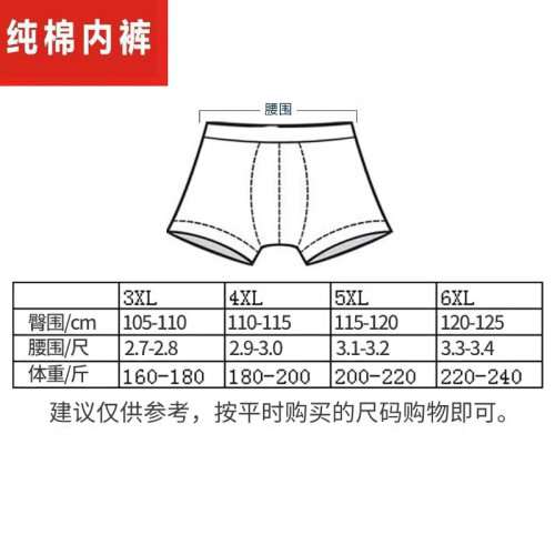 加肥加大純棉內褲男全棉純色中腰寬松胖子肥佬四角短褲男士200斤 加肥加大純棉內褲男全棉純色中腰寬松胖子肥佬四角短褲男士200斤