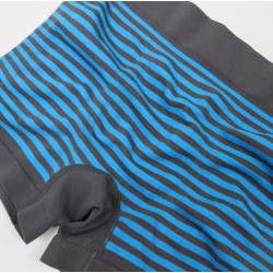 日單男子運動內褲藍條紋無縫跑步騎行防磨登山白菜平角內褲內褲