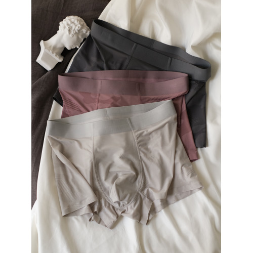 男士內褲冰絲無痕抗菌平角褲簡約透氣速乾四角褲中腰內褲男生夏季 男士內褲冰絲無痕抗菌平角褲簡約透氣速乾四角褲中腰內褲男生夏季