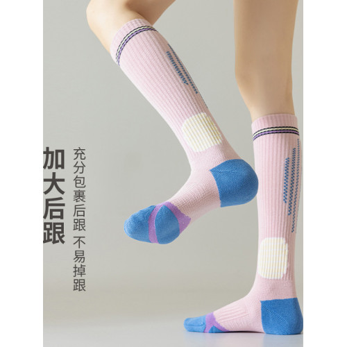 LULU NOFVMO跑步跳繩健身小腿襪女壓縮專業健身壓力襪彈力長筒襪