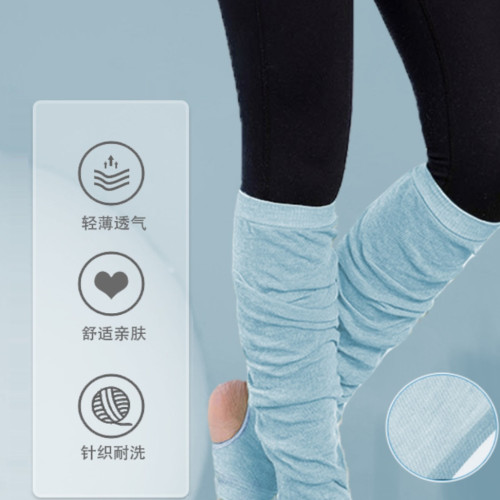 夏季薄款瑜珈堆堆襪彩棉長筒過膝瑜珈踩腳襪室內舞蹈普拉提運動襪 夏季薄款瑜珈堆堆襪彩棉長筒過膝瑜珈踩腳襪室內舞蹈普拉提運動襪