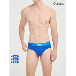 【新品VS同款面料】Oengus藍色男三角內褲男性感高彈親膚透氣
