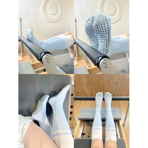 瑜珈襪子夏季運動襪女中筒室內瑜珈長筒普拉提襪子防滑專業壓力襪 瑜珈襪子夏季運動襪女中筒室內瑜珈長筒普拉提襪子防滑專業壓力襪