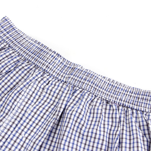 4條裝阿羅褲 男士寬松平角純棉布梭織內褲 家居全棉短睡褲加大碼