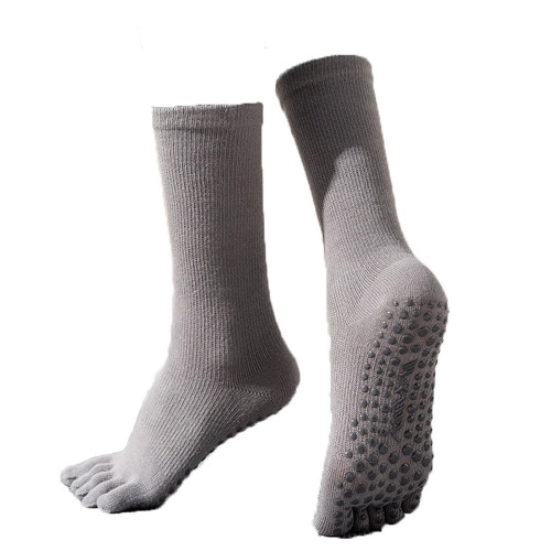 分碼高級中筒壓力襪專業防滑瑜珈襪子女健身室內普拉提五指分趾襪 分碼高級中筒壓力襪專業防滑瑜珈襪子女健身室內普拉提五指分趾襪