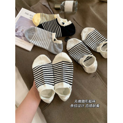 船襪子女款2025新款爆款純棉紗線不掉跟防滑全棉淺口隱形防臭短襪