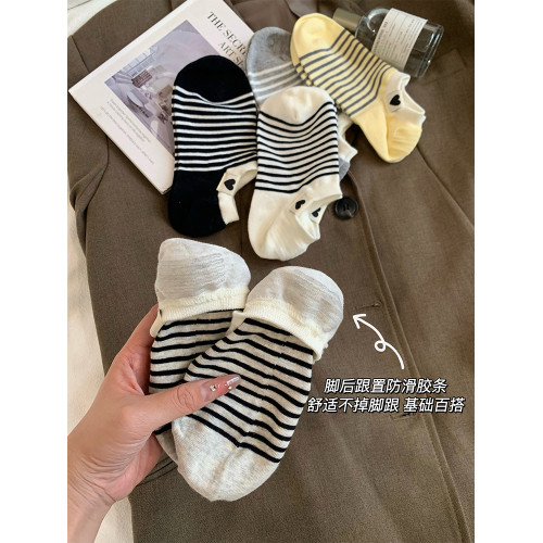 船襪子女款2025新款爆款純棉紗線不掉跟防滑全棉淺口隱形防臭短襪 船襪子女款2025新款爆款純棉紗線不掉跟防滑全棉淺口隱形防臭短襪
