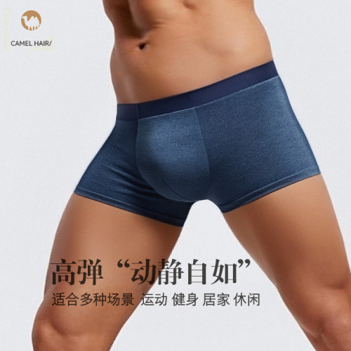 高級駝絨男士內褲蘭精莫代爾內褲男透氣吸汗運動內褲戶外速乾