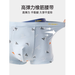 富妮來純棉男士內褲平角褲男生大碼男短褲四角褲透氣抗菌2025新款