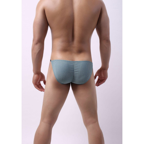 薄款透氣網眼高叉U凸設計半包臀丁字低腰運動休閒男士三角內褲 薄款透氣網眼高叉U凸設計半包臀丁字低腰運動休閒男士三角內褲