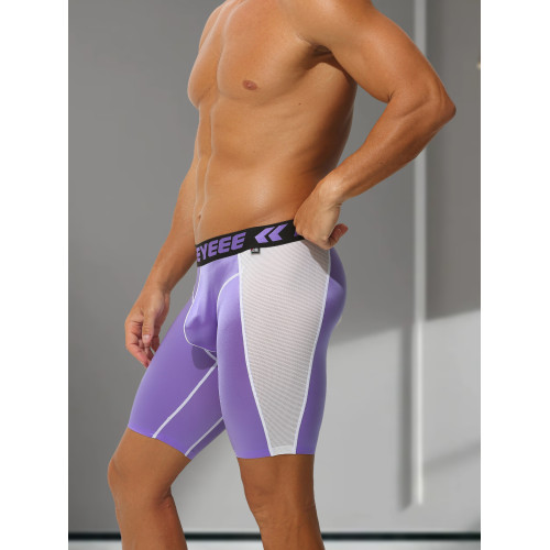 男士運動內褲平角褲低腰冰絲防磨腿加長透氣運動跑步大碼四角短褲 男士運動內褲平角褲低腰冰絲防磨腿加長透氣運動跑步大碼四角短褲