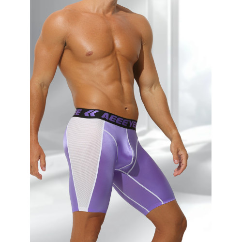 男士運動內褲平角褲低腰冰絲防磨腿加長透氣運動跑步大碼四角短褲 男士運動內褲平角褲低腰冰絲防磨腿加長透氣運動跑步大碼四角短褲