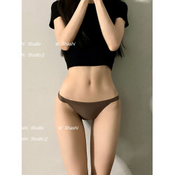 無痕內褲女生純棉7A抗菌襠2025性感新款女士冰絲運動純欲三角短褲