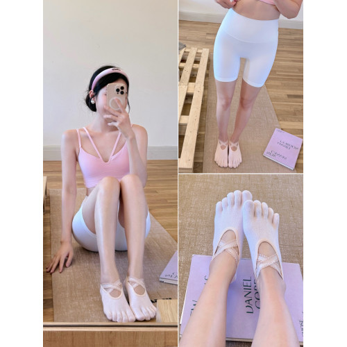 YSH/韓風蕾絲襪 透氣防滑瑜珈襪彈力普拉提五指襪高顔值跳操襪子 YSH/韓風蕾絲襪 透氣防滑瑜珈襪彈力普拉提五指襪高顔值跳操襪子