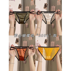 性感蕾絲內褲女士純棉抗菌襠低腰冰絲鏤空女生式夏季薄款2025新款