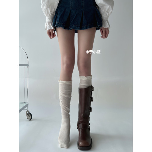 甯小益泡泡口拼接小腿襪女春秋薄款中筒堆堆襪美拉德長筒靴子襪子 甯小益泡泡口拼接小腿襪女春秋薄款中筒堆堆襪美拉德長筒靴子襪子