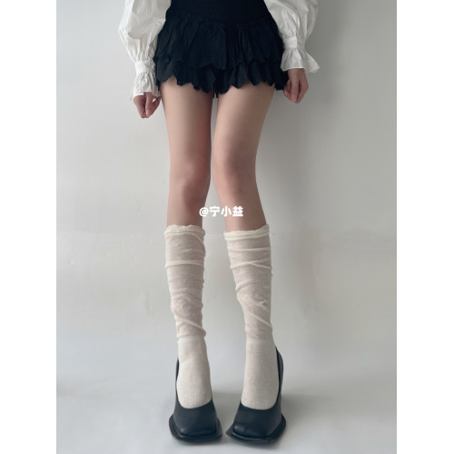 甯小益泡泡口拼接小腿襪女春秋薄款中筒堆堆襪美拉德長筒靴子襪子 甯小益泡泡口拼接小腿襪女春秋薄款中筒堆堆襪美拉德長筒靴子襪子