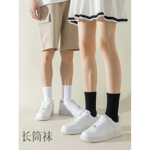 ins潮春夏季男女士中筒襪學生黑白純棉運動襪短襪長筒襪無骨防臭
