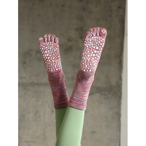 中筒瑜珈襪子長筒專業防滑五指普拉提分腳趾健身房訓練春夏復古色 中筒瑜珈襪子長筒專業防滑五指普拉提分腳趾健身房訓練春夏復古色