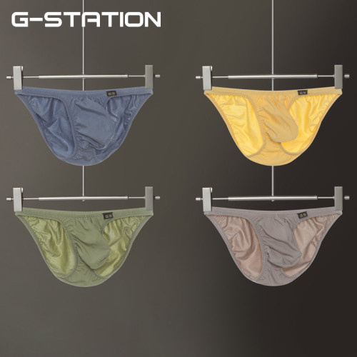 G-STATION莫代爾柔軟舒適日系小款男士三角褲低腰緊身內褲偏小碼 G-STATION莫代爾柔軟舒適日系小款男士三角褲低腰緊身內褲偏小碼