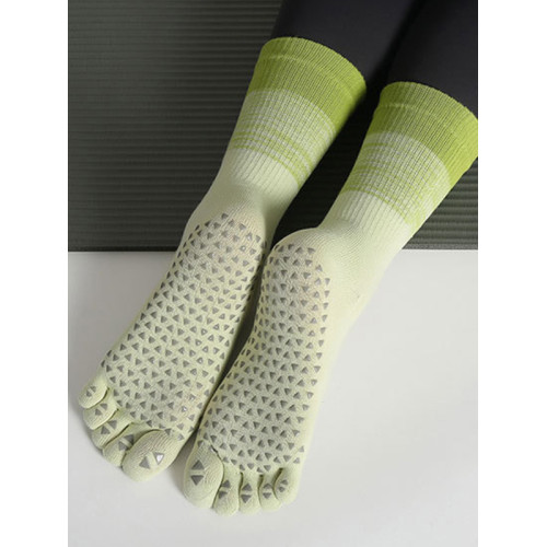 粉色防滑五指健身襪女專業訓練分趾運動襪中筒普拉提訓練瑜珈襪秋 粉色防滑五指健身襪女專業訓練分趾運動襪中筒普拉提訓練瑜珈襪秋