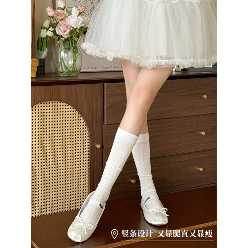 灰色襪子女士春秋季日系jk小腿襪芭蕾風堆堆襪純色及膝長筒襪秋天 灰色襪子女士春秋季日系jk小腿襪芭蕾風堆堆襪純色及膝長筒襪秋天