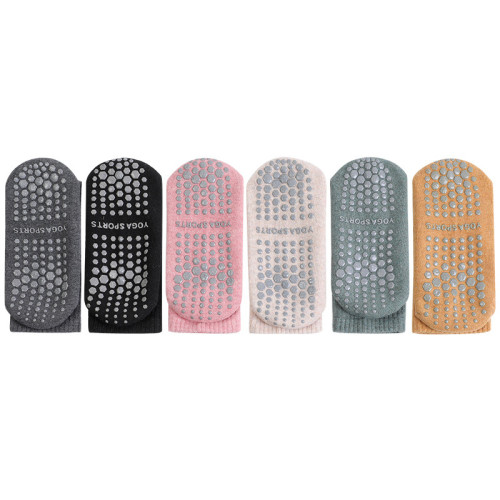 專業防滑中筒普拉提瑜珈襪 棉質女地板襪初學者運動健身短襪秋冬 專業防滑中筒普拉提瑜珈襪 棉質女地板襪初學者運動健身短襪秋冬