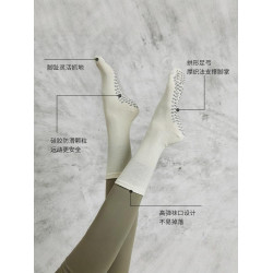 秋冬瑜珈襪普拉提襪子五指襪中筒專業防滑襪女室內運動襪分趾襪厚