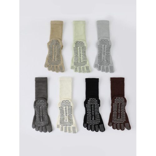 秋冬瑜珈襪普拉提襪子五指襪中筒專業防滑襪女室內運動襪分趾襪厚 秋冬瑜珈襪普拉提襪子五指襪中筒專業防滑襪女室內運動襪分趾襪厚