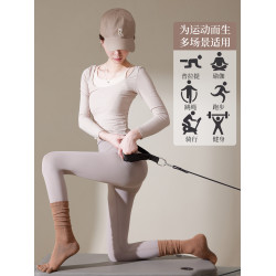 日本瑜珈襪子防滑專業女五指襪中筒運動普拉提室內舞蹈分趾襪秋冬