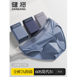 健將內褲男士莫代爾無痕三角褲男純棉抗菌透氣男生底褲男款短褲頭