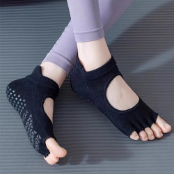 瑜珈襪子防滑專業女五指襪室內瑜珈防滑襪地板襪成人普拉提襪子