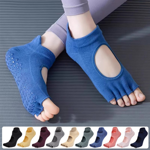 瑜珈襪子防滑專業女五指襪室內瑜珈防滑襪地板襪成人普拉提襪子 瑜珈襪子防滑專業女五指襪室內瑜珈防滑襪地板襪成人普拉提襪子