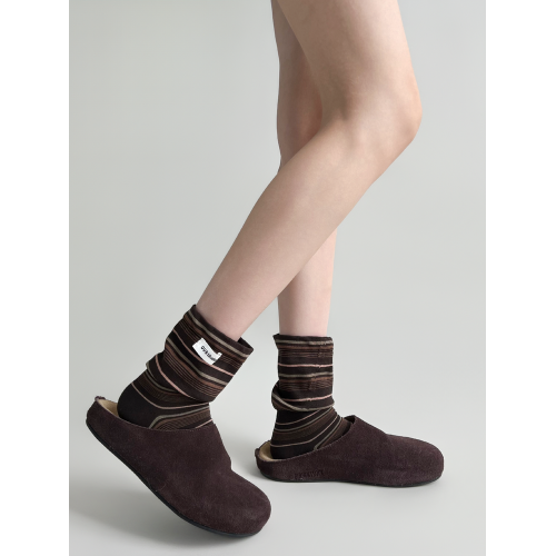 這雙復古條紋超有feel!拿捏氛圍感~.時尚條紋拼接字母標簽堆堆襪 這雙復古條紋超有feel!拿捏氛圍感~.時尚條紋拼接字母標簽堆堆襪