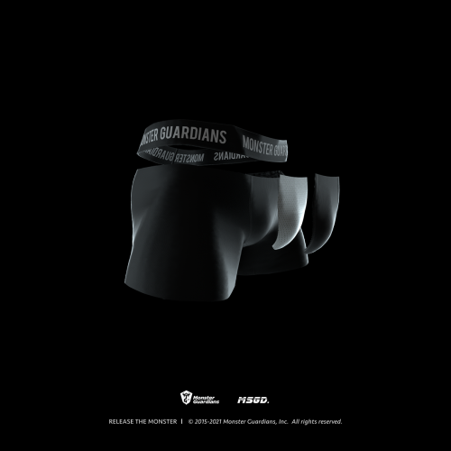Monster Guardians莫代爾運動內褲男健身訓練透氣防磨襠四角褲