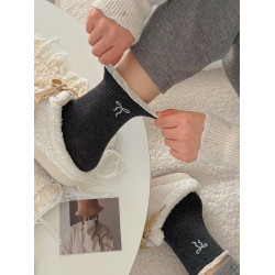 可愛花邊蝴蝶結襪子女中筒春秋ins潮韓國波點運動風女士秋冬棉襪