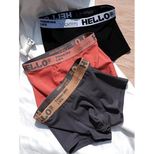 三條裝男士內褲莫代爾棉平角褲時尚運動透氣四角褲男生短褲新品 三條裝男士內褲莫代爾棉平角褲時尚運動透氣四角褲男生短褲新品