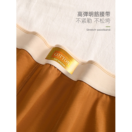 男士內褲男生平角褲純棉舒適透氣抗菌簡約純色潮流青年四角短褲頭 男士內褲男生平角褲純棉舒適透氣抗菌簡約純色潮流青年四角短褲頭