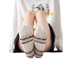 XY0862花色折釦條紋瑜珈普拉提襪復古刺綉地板襪學院風日系愛心款