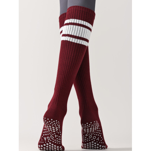 長筒五指瑜珈襪女專業防滑普拉提小腿襪安可拉紅分趾運動健身長襪 長筒五指瑜珈襪女專業防滑普拉提小腿襪安可拉紅分趾運動健身長襪