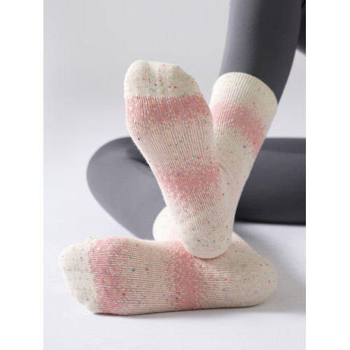 圓頭瑜珈襪防滑專業女彩色多巴胺漸變撞色中筒純棉普拉提運動襪子 圓頭瑜珈襪防滑專業女彩色多巴胺漸變撞色中筒純棉普拉提運動襪子
