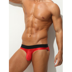 男士內褲夏季冰絲三角褲男生性感短褲男式褲衩頭速乾透氣青年紅色