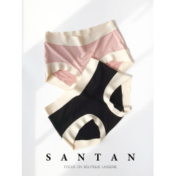 莫代爾內褲少女生四平角無痕夏季薄款透氣冰絲中腰艾草抗菌包臀