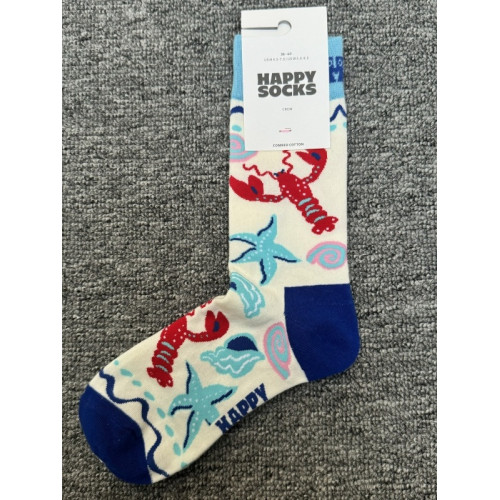 happysocks旗艦店新款爆款女中筒襪瑞典潮牌HS純棉百搭四季款襪子