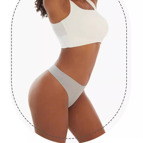 annerun運動內褲女無痕透氣速乾純棉襠T褲運動冰絲無痕瑜珈丁字褲