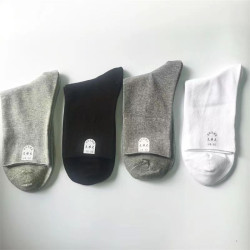 秋冬季40-52碼加大碼男士松口襪中老年寬口男襪四季中筒襪不勒腳